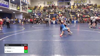 96 lbs Consy 6 - McKinley Midler, Burgettstown vs Violet Weber, Mt. Lebanon