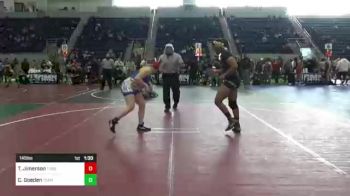 145 lbs Semifinal - Tiera Jimerson, Threshold WC vs Chelsey Goeden, Team FCA