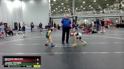 48 lbs Round 1 (4 Team) - Grayson Brucato, GPS vs Jaxson Yothers, Mat Warriors Red