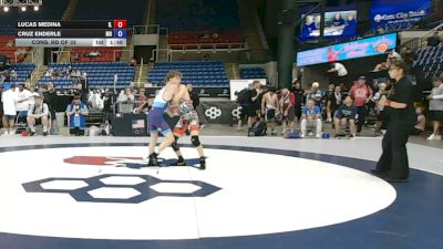 126 lbs Cons. Rd Of 32 - Lucas Medina, Illinois vs Cruz Enderle, Missouri