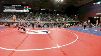 4A-138 lbs Cons. Round 1 - Ryker Hansen, Cheyenne East vs Braden Richey, Campbell County