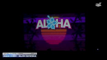Idaho Cheer - Silver Crystals [2026 L1.1 Mini - PREP Day 1] 2026 Aloha Portland Showdown