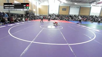 100 lbs Round Of 16 - Amelia Hough, Milford vs Mary Lopes, St. Johnsbury