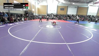 100 lbs Round Of 16 - Amelia Hough, Milford vs Mary Lopes, St. Johnsbury