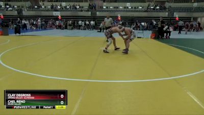 155 lbs Round 5 - Cael Reno, River Valley vs Clay Degross, Spring Valley- Elmwood