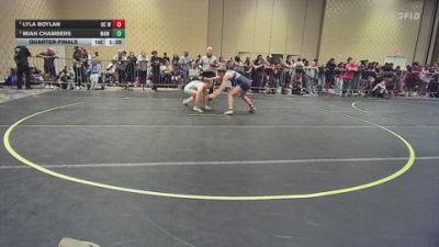 130 lbs Quarterfinal - Lyla Boylan, BC Wrestling vs Miah Chambers, MAW Wrestling Academy