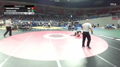 3A Boys 138 lbs Semifinal - Devon Kerr, La Pine Boys vs Benjamin Dinan, Banks Boys