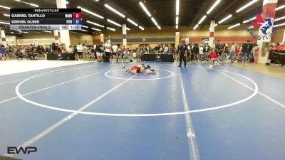 56 lbs Quarterfinal - Gabriel Tantillo, Warrior Trained Wrestling vs Ezekiel Olsen, Fitness Fight Factory Wrestling Club