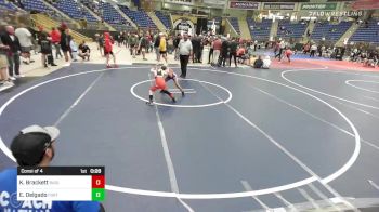 54 lbs Consi Of 4 - Konn Brackett, Badlands Elite vs Elliana Delgado, Fort Lupton Metro