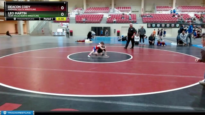 39-43 lbs Round 2 - Deacon Cody, Madison Youth Wrestling vs Leo Martin ...