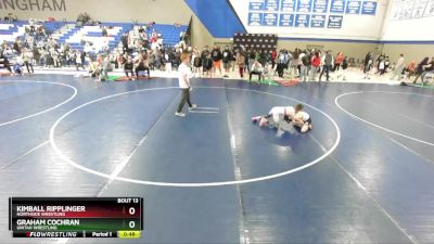 62-64 lbs Round 3 - Graham Cochran, Uintah Wrestling vs Kimball Ripplinger, Northside Wrestling