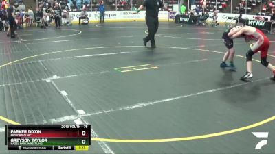 75 lbs Cons. Round 3 - Greyson Taylor, Hazel Park Wrestling vs Parker Dixon, Bedford GLWC