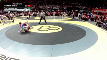 D2-120 lbs Cons. Round 2 - Landon Rusnak, Perry vs Peyton Martin, West Holmes