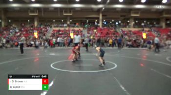 64 lbs Cons. Round 1 - Dashel Brewer, Hoisington Jr Cardinals vs Bentley Currie, CYWC