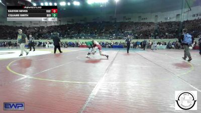 143 lbs Consi Of 32 #2 - Easton Neves, Fort Gibson Youth Wrestling vs Cquame Smith, Bishop McGuinness