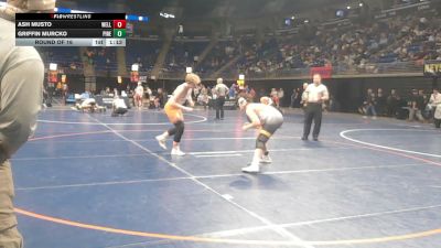 160 lbs Round Of 16 - Ash Musto, Wellsboro vs Griffin Murcko, Pine Richland