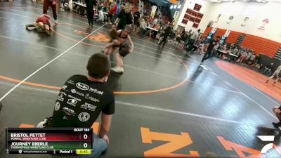 70 lbs Round 2 - Bristol Pettet, Powell Wrestling Club vs Journey Eberle, Thermopolis Wrestling Club