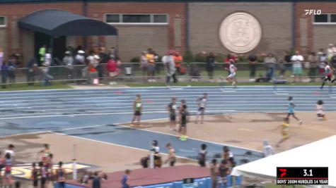 Youth Boys' 200m Hurdles, Finals 7 - Age 14