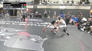 139 lbs Round 2 (4 Team) - Peyton Trout, Perham, MN vs Link Toops, Pierz, MN