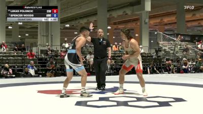 87 lbs Quarters - Lukas Poloncic, Storm/Nyac vs Spencer Woods, Army (WCAP)