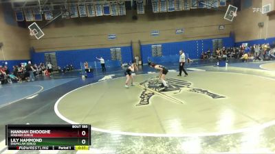 110lbs Cons. Round 3 - Lily Hammond, Enumclaw (Girls) vs Hannah Dhooghe, Hoquiam (Girls)