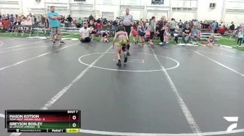 52 lbs Round 3 (6 Team) - Mason Kotson, Team West Virginia Gold vs Greyson Bosley, U2 Upstate Uprising