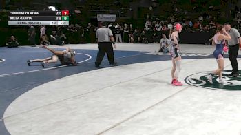 Girls 110 lbs Cons. Round 3 - Bella Garcia, Atrisco Heritage vs Emberlyn Atma, Las Cruces