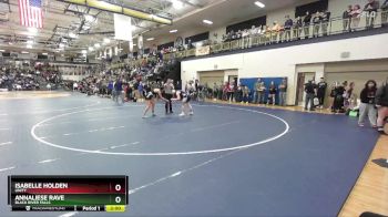 138 lbs Quarterfinal - Annaliese Rave, Black River Falls vs Isabelle Holden, Unity