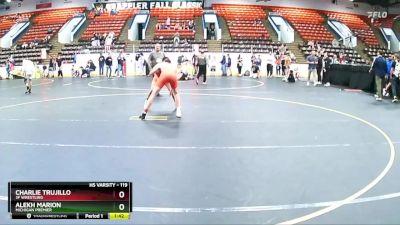 119 lbs Quarterfinal - Charlie Trujillo, 3F Wrestling vs Alekh Marion, Michigan Premier