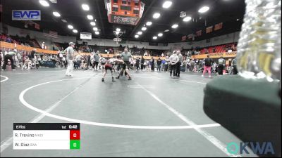 67 lbs 3rd Place - Rafael Trevino, Madill Takedown vs Walker Diaz, Shelton Wrestling Academy