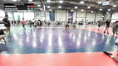132 lbs Rr Rnd 3 - Teigan Newell, Lone Star Legends vs BRENDEN McKee, Ragin Raisins Catawba HS