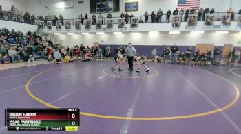 105 lbs Quarterfinal - Riggin Harris, Rocky Mountain vs Issac Partridge, Worland Middle School