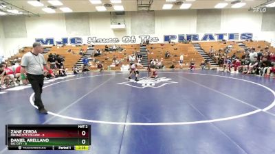 125 lbs Placement Matches (16 Team) - Zane Cerda, Fresno City College vs Daniel Arellano, Sac City