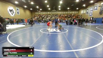 106 lbs Quarterfinal - Aiden Talavera, Reedley vs Xavier Garcia, Clovis West