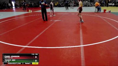 110 lbs Cons. Round 1 - Tommy Ash, K-M vs Chael Johnson, New Ulm