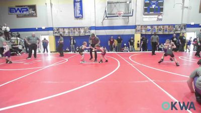 52 lbs Quarterfinal - Zaven Yarnell, Beggs Youth Wrestling Program vs Owen Mccool, Elgin Wrestling