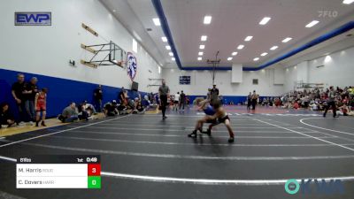 61 lbs Quarterfinal - Maddox Harris, Rough Riders vs Caspian Dovers, Harrah Little League Wrestling