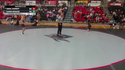 125 lbs Champ. Round 1 - Jamal Garrett, Barton vs Kaden Spragis, Central Oklahoma