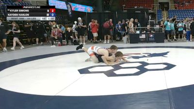 144 lbs Cons. Rd Of 64 - Kyler Simons, Iowa vs Kayden Hanlon, Nevada
