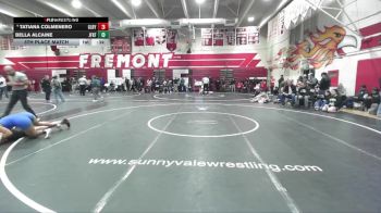 125 lbs 5th Place Match - Tatiana Colmenero, Gilroy vs Bella Alcaine, John F Kennedy -Fremont