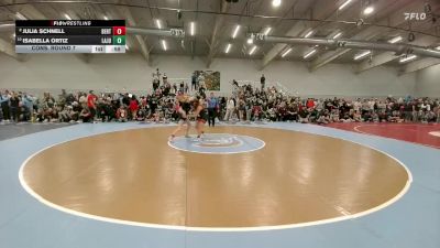 120 lbs Cons. Round 7 - Julia Schnell, Berthoud vs Isabella Ortiz, La Junta
