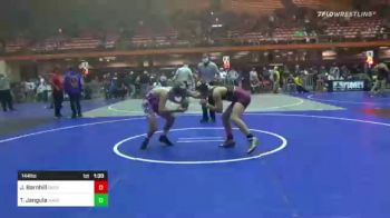 144 lbs Quarterfinal - Jacob Barnhill, Darkhorse Wrestling Club vs Tyrus Jangula, Matpac Wrestling ND