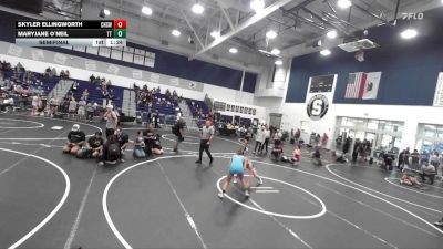 125 lbs Semifinal - Skyler Ellingworth, Chaparral High School Wrestlin vs MaryJane O`Neil, Team Thunder