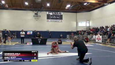 101 lbs Quarterfinal - Aphrodite Ayala, Simpson University (CA) vs Karly Scott, Southern Oregon University