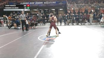 132 2A 3rd Place Match - Jaden Weisgal, Brandon vs Roberto De Jesus, Lake Gibson