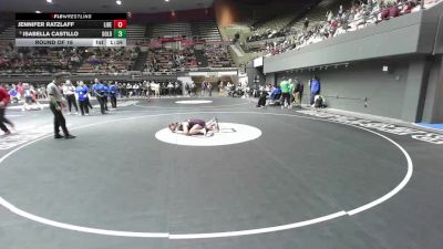 135 lbs Round Of 16 - Jennifer Ratzlaff, Liberty (Bakersfield) vs Isabella Castillo, Golden West