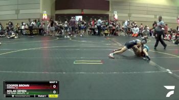 101 lbs Round 2 (6 Team) - Nolan Semen, The Funky Singlets vs Cooper Brown, BadBass