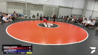 100 lbs Placement Matches (8 Team) - Kendall Booker, Minnesota Red vs Cade Nieuwsma, North Dakota Blue