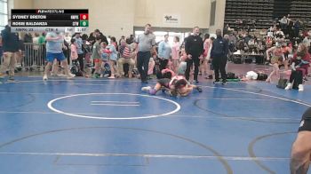 80 lbs Rr Rnd 5 - Sydney Breton, NewWhale Pink - Girls vs Rosie Baldanza, Cordoba Trained (Sand Storm Sisters)