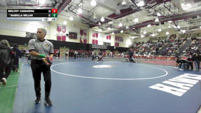 100 lbs Cons. Round 4 - Melody Camarena, Shadow Hills vs Isabella Millan, Grand Terrace